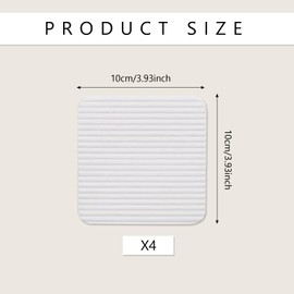 4 Pcs Rug Pads Grippers,Non Slip Washable Grippers for Rug,Non Slip Grippers Mat,Vacuum Tech Anti Slip Rug Grips for Wooden Floor,Floor Mat,Underlay,Hard Floors Vacuum Tech Anti Slip Pad Grips(White)