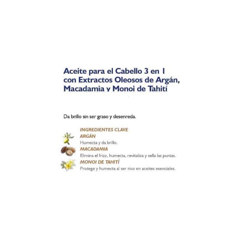 Terramar ACEITE PARA CABELLO 3 EN 1 con extractos oleosos