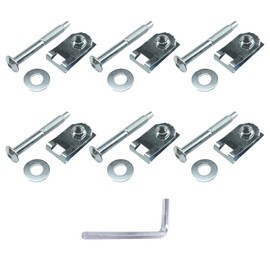DOPPAPS Truck Bed Bolts Nut Hardware Mounting Kit Fits for Ford F150 F250 Lobo Pickup 1997-2014, Replaces # 924-313 W709424S901 W708605-S436 (6 PCE Set)