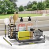 Ahonnpely Large Family-Sized Sponge Holder for Kitchen Sink Organizer -