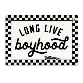 Long Live Boyhood Banner Boy Room Decor, Banner Flag 28.5x20 Inch