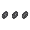 GROHE 3 Black Covers for Smartcontrol Vista, Euphoria Smartcontrol System