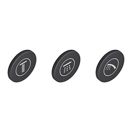 GROHE 3 Black Covers for Smartcontrol Vista, Euphoria Smartcontrol System