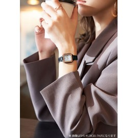 Casio SHS-4528 Wristwatch, Scene, Silver, Square Design