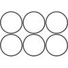 AppliaFit 6-Pack O-Rings Compatible with Whirlpool WHKF-C8 for WHKF-DWHV, WHKF-DWH