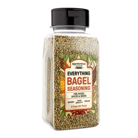 Unpretentious Everything Bagel Seasoning and Rainbow Peppercorn Blend Bundle, 2 Cups Each, Strong & Savory Flavors