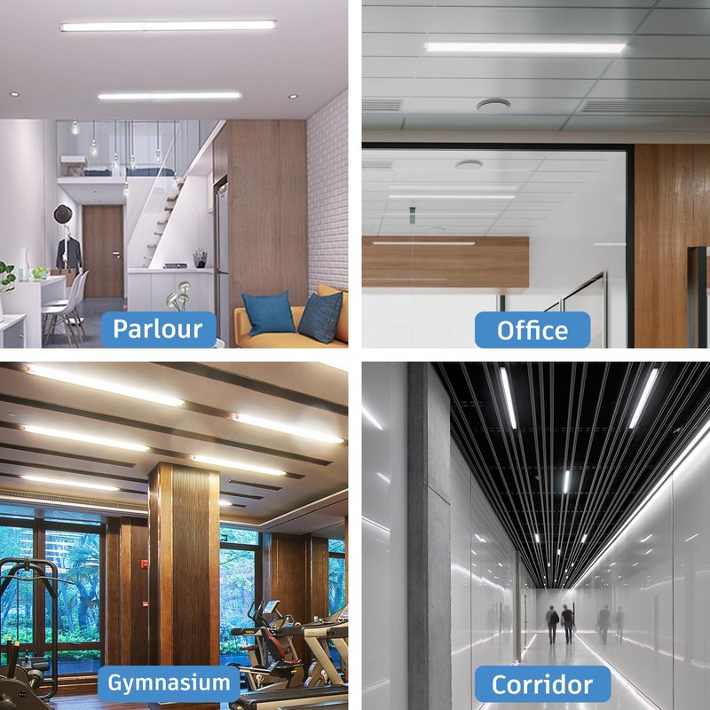 KILIPOL 4FT LED Batten Light, Ceiling Surface Mounted Slim LED