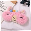 Outanaya 2Pcs Cartoon Animal Eye Masks Plush Eye Covers for