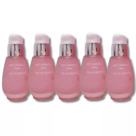 Chamzone 참존 안티 링클 핑크 오일 인 세럼 30ml 5개 Charmon Anti Wrinkle Pink Oil in Serum 30ml 5 Pieces