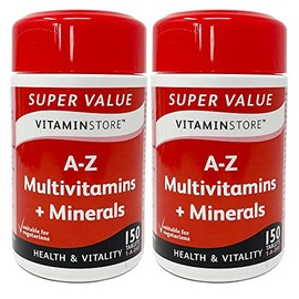 Vitamin Store Dietary Supplement A-Z Multivitamins and minerals, 150 tablets in a bath, pack of 2 containers, delivery for 10 months