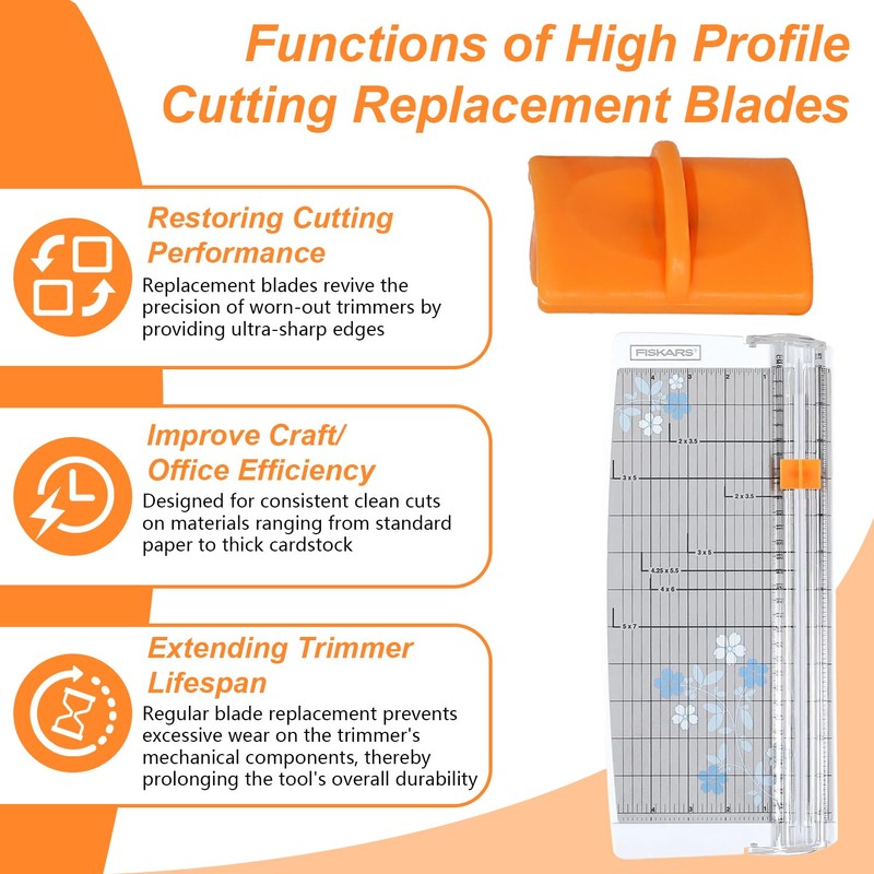 157400-1001 Paper Cutter Replacement Blades for Fiskars Paper Trimmer, Portable