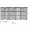 Hongso 17 inch Cast Iron Grill Grates Replacement for Nexgrill