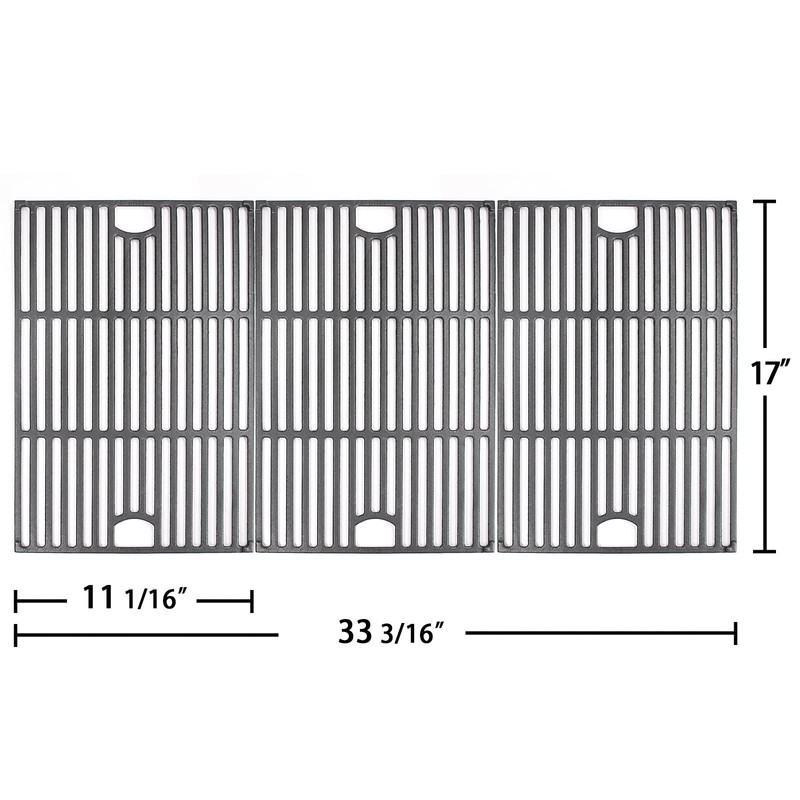 Hongso 17 inch Cast Iron Grill Grates Replacement for Nexgrill