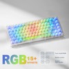 YUNZII X75 82 Key Hot Swappable Mechanical Keyboard with Transparent