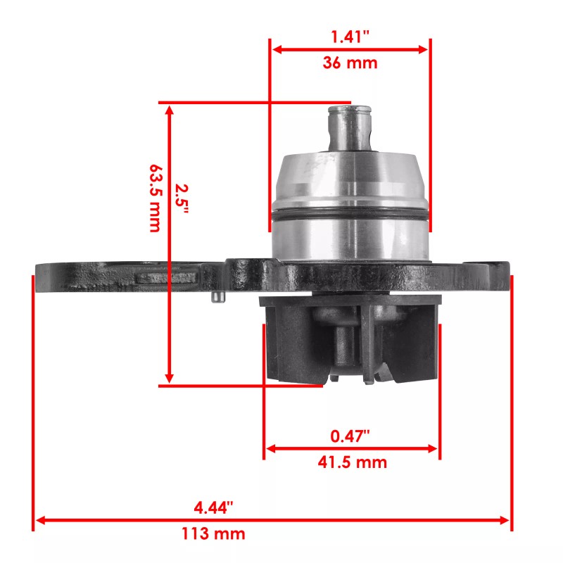 Caltric Water Pump Assembly for Kawasaki KFX400 KSF400A KSF400-A 2003-2004