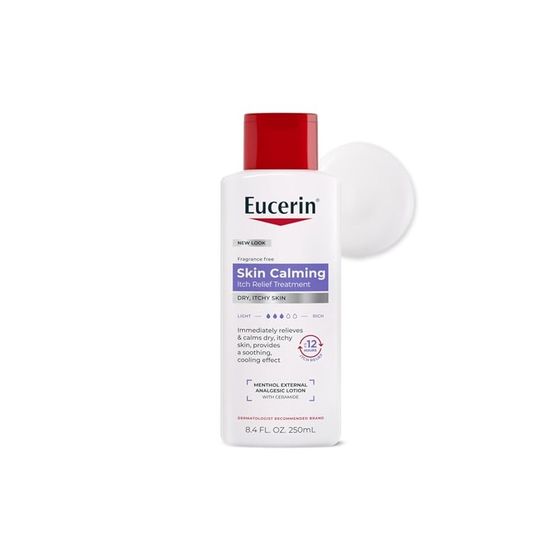 Eucerin Itch Relief Intensive Calming Lotion, Itch-Relieving Lotion for Sensitive
