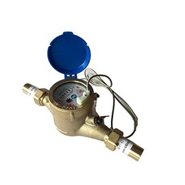 DAE MJ-75 Lead Free Potable Water Meter, 3/4" NPT Couplings, Pulse Output, Gallon