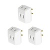 Panasonic Triple Tap WH2013 White Outlet Tap Set of 3