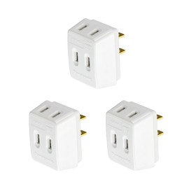 Panasonic Triple Tap WH2013 White Outlet Tap Set of 3