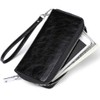 JEEBURYEE Women's Genuine Leather Credit Card Holder Wallet RFID Blocking