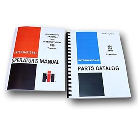 Set International Farmall 806 Tractor Owner Operator Parts Manuals Catalog Book