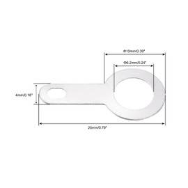 QUARKZMAN PCB Soldering Eyelet Plate Ring Clamp 6.2 mm Connection for Power Cable Solid Wire Pack of 200