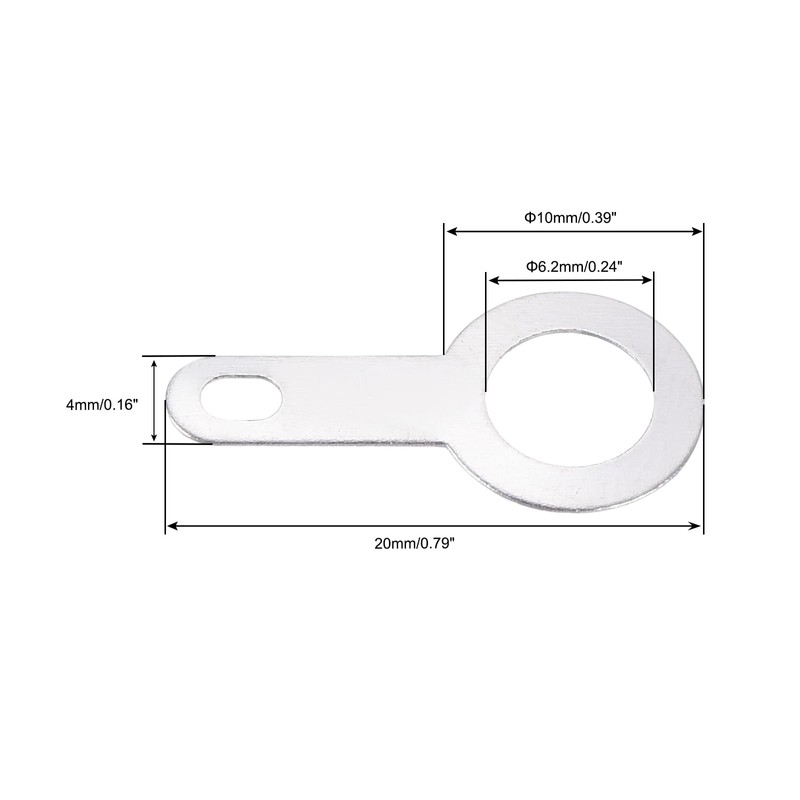 QUARKZMAN PCB Soldering Eyelet Plate Ring Clamp 6.2 mm Connection