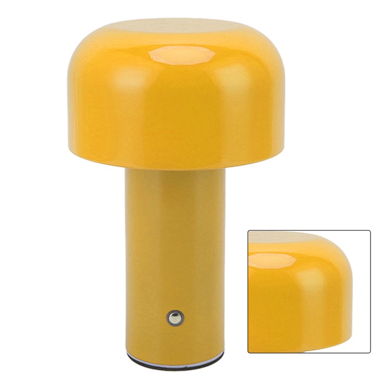 LED Desk Lamp Mushroom Design USB Charging 3 Color Temperature