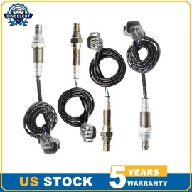 SINOELECT 4Pcs Upstream+Down Oxygen O2 Sensor For 2007 - 2013 2014 Volvo XC90 3.2L Lower