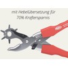 Famex 3519 Revolver Hole Punch Pliers with Handle Support with