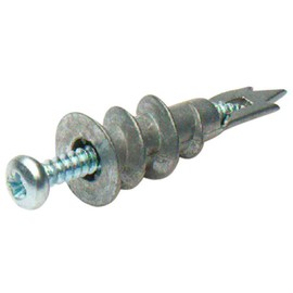 Merriway BH02181 (4 Pcs) Redi-Driva Cavity Plasterboard Hollow Wall Fixing Anchor with Self Tapping Screws, 32mm - Pack of 4 Pieces