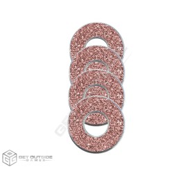 Get Outside Games 4 Rose Gold VVashers™ - Washer Toss/Washers Game by Get Outside Games - VVashers +Locker
