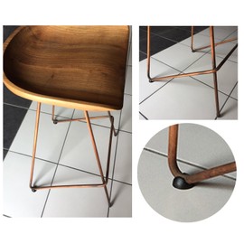 Hairpin Leg Protector Feet – 12pcs - Fits 3/8" and 1/2", Furniture Table Chair Desk Leg Rubber Caps, Floor Covers, Silicone Protective Tip - Set of 12 (Black)