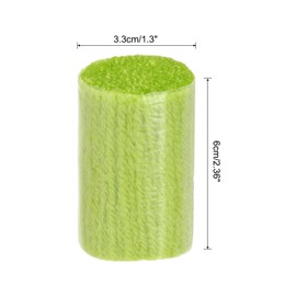 PATIKIL 10 Rolls Latch Hook Yarn, Latch Hook Kit Yarn Pre-Cut Hook Carpet Yarn for Making Crochet Bundles for Latch Hook Carpet Tapestry DIY Craft, Light Green