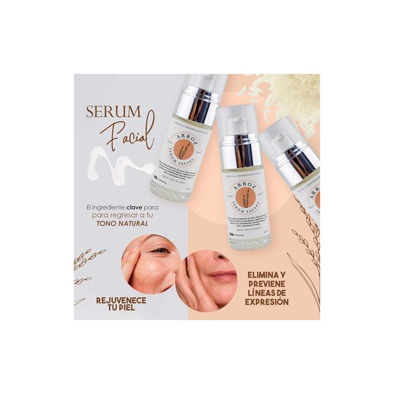Serum Facial Hidratante Cuidado Mas Profundo Reparador Rostro Activos Naturales