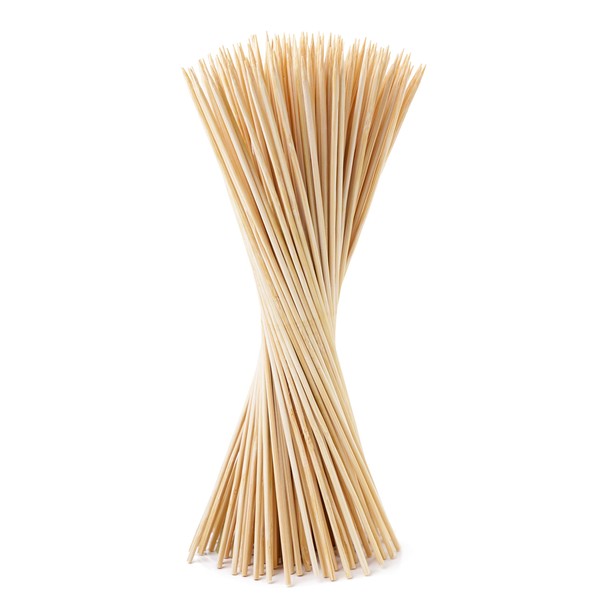 MC -100 Pieces 25cm X3mm Bamboo BBQ Skewers Ideal for