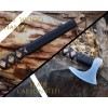 Assa-mi Custom Handmade RAGNAR VIKING AXE Hand Forged ,Camping Axe,