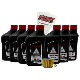 Cyclemax Standard GN4 10W-40 Oil Change Kit compatible with 2019-2025 Honda Talon 1000R