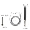 Shower Enema System, Douche Colonic Cleanse Kit, Bathroom Handheld 59.05inch