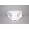 NaplesUK 220mm x 90mm Megaduct Flat Channel Ducting 45º Horizontal