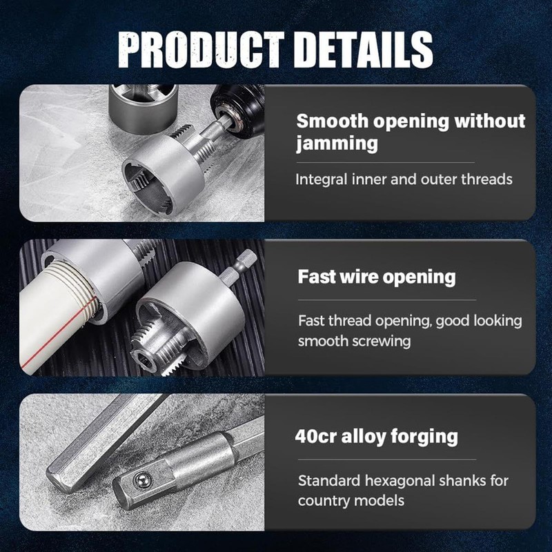 PVC Pipe Threading Tool,Pipe Thread Cutting Tool | Integrated Internal