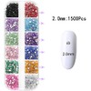 Nail Gems, Flat Back Crystal Rhinestones with Pick Up Tweezer