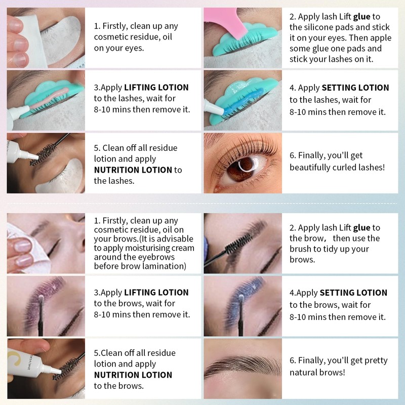 PERMANIA Lash Lift Kit - Upgraded Eyelash Perming & Brow