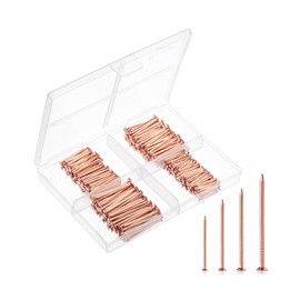 Mr. Pen- Nail Assortment Kit, 600 Pcs, 4 Sizes, Rose Gold, Small Nails for Hanging Pictures, Finishing Nails, Wall Nails for Hanging, Pin Nails, Hardware Nails, Assorted Nails, Galvanized Nails
