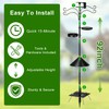 Upgraded Heavy Duty Bird Feeder Pole, 92 Inch Squirrel Proof