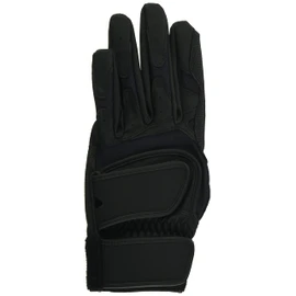 GP 37143 Baseball Batting Gloves, Left Hand, Black, Medium, 9.4 - 9.8 inches (24 - 25 cm), For Practice, High School Baseball, Washable, Double Belt