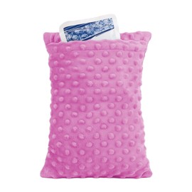 zhijiazhi Abdominal Surgery Pillow with Pocket, Hysterectomy Pillow, Lumpectomy Recovery Pillow for Women, Small Pillow for Travel (Pink)