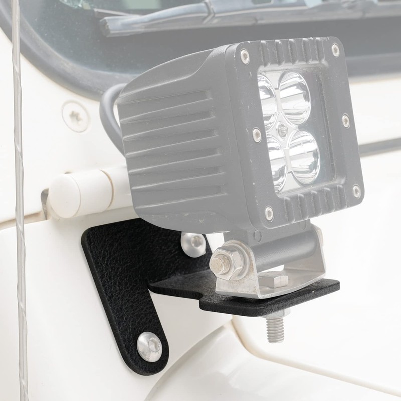 ZORASEN Windshield Hinge Light Mounting Brackets Fit for 87-06 Jeep