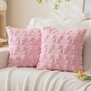 Pink Pillow Cases, Pillowcases, 2 PCS Pink Cushion Covers with