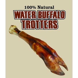 QT Dog Water Buffalo Trotter - Long-Lasting 100% Natural Single Ingredient Dog Chew - Ethically Sourced, Protein-Packed & Low Fat Bone - Ideal for Medium to Large Breeds & Aggressive Chewers